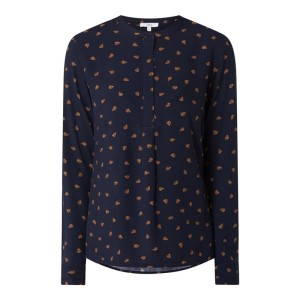 Bluzka z wiskozy z wzorem na całej powierzchni