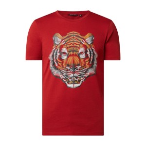 T-shirt z gumowym nadrukiem