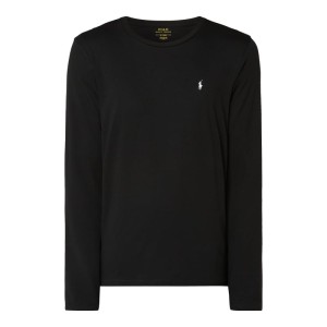 Bluzka z długim rękawem z wyhaftowanym logo