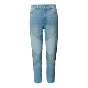 Jeansy z wysokim stanem i ozdobnymi szwami