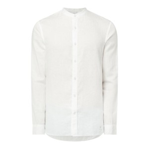 Koszula lniana o kroju slim fit