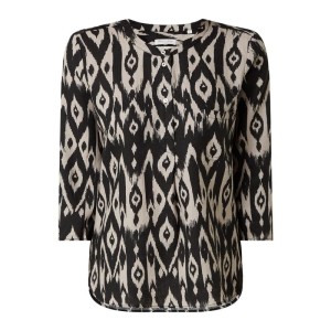 Bluzka lniana w stylu etno