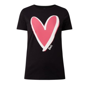 T-shirt z bawełny ekologicznej model ‘Ejana’ BOSS x Justin Teodoro