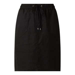 Spódnica mini z lnu