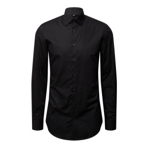 Koszula biznesowa o kroju slim fit z popeliny