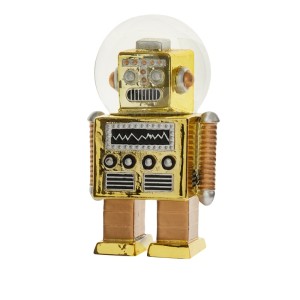 Błyszcząca kula w formie robota