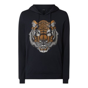 Bluza z kapturem z gumowym nadrukiem