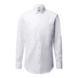 Koszula biznesowa o kroju slim fit z diagonalu
