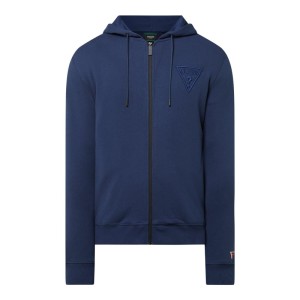 Bluza rozpinana z bawełny ekologicznej z wyhaftowanym logo