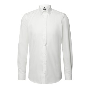 Koszula biznesowa o kroju slim fit z diagonalu