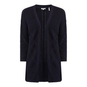 Kardigan z mieszanki lnu i bawełny