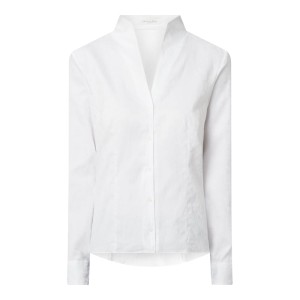 Bluzka ze spiczastym dekoltem ze stójką