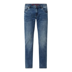 Jeansy o kroju slim fit z dodatkiem streczu model ‘Markus’