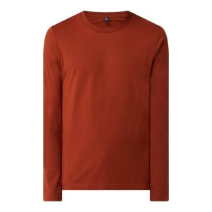 Bluzka z długim rękawem o kroju regular fit z mieszanki bawełny i modalu