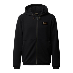 Bluza rozpinana z kapturem i detalem z logo