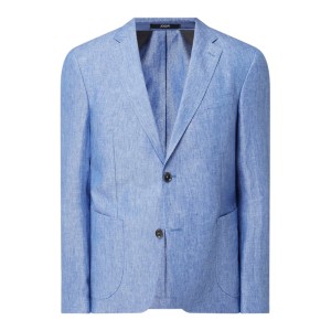 Marynarka na 2 guziki o kroju slim fit z lnu model ‘Hoverest’