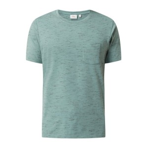 T-shirt o kroju regular fit z efektem melanżu