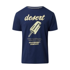 T-shirt o kroju relaxed fit z flokowanym nadrukiem