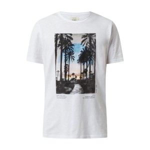 T-shirt z bawełny model ‘Amari’