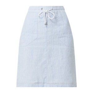 Spódnica mini z lnu
