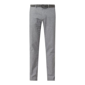 Chinosy o kroju slim fit z dodatkiem streczu model ‘John’