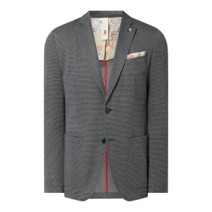 Marynarka zapinana na 2 guziki o kroju slim fit z dodatkiem streczu model ‘Carter’