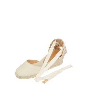 Buty na koturnie z tkaniny model ‘Carina’