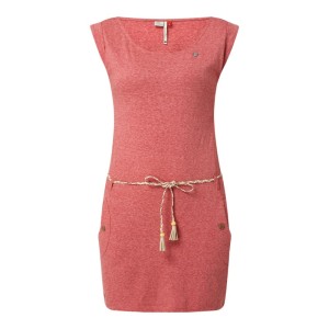 Sukienka z dżerseju z paskiem w talii