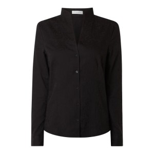 Bluzka ze spiczastym dekoltem ze stójką