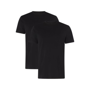 T-shirt o kroju regular fit z bawełny pima w zestawie 2 szt.