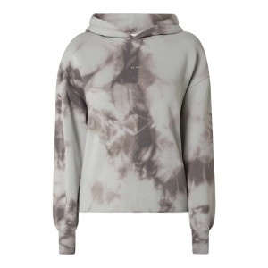Bluza z kapturem z efektem batikowania