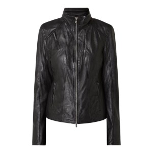 Kurtka skórzana w stylu Biker model ‘Halina’
