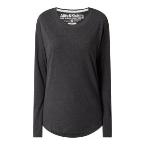 Bluzka z długim rękawem z mieszanki bawełny ekologicznej model ‘Lea’