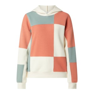Bluza z kapturem w stylu patchworkowym