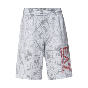 Bermudy z bawełny z nadrukiem na całej powierzchni
