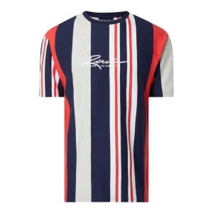 T-shirt z bawełny ze wzorem w paski