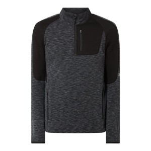 Bluza z kołnierzem o kroju slim fit z dzianiny dresowej