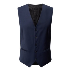 Kamizelka o kroju slim fit z dodatkiem streczu model ‘Carlton’