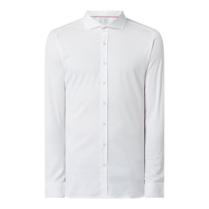 Koszula biznesowa o kroju slim fit z dżerseju