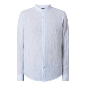 Koszula lniana o kroju slim fit model ‘Pebo’