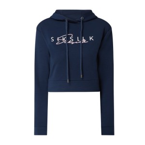 Bluza z kapturem o pudełkowym kroju z logo