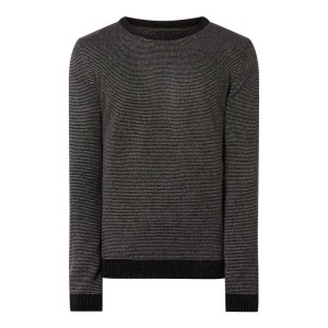 Sweter z dodatkiem wełny i aksamitną przędzą model ‘Sören’