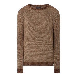 Sweter z dodatkiem wełny i aksamitną przędzą model ‘Sören’