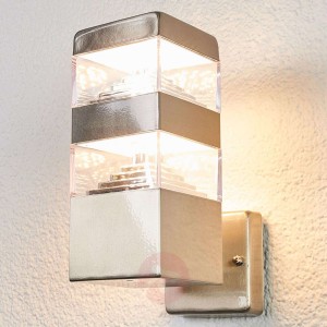 Prostoliniowy kinkiet LED Sinja, zewnętrzny