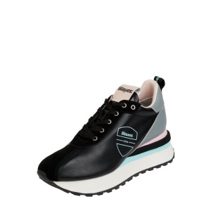 Sneakersy skórzane na koturnie model ‘Mabel’