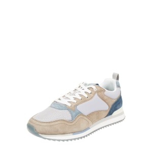 Sneakersy ze skóry i tkaniny model ‘Bristol’