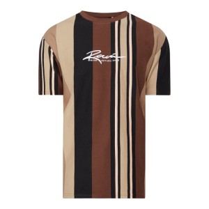 T-shirt z bawełny ze wzorem w paski