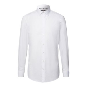 Koszula biznesowa o kroju slim fit z popeliny