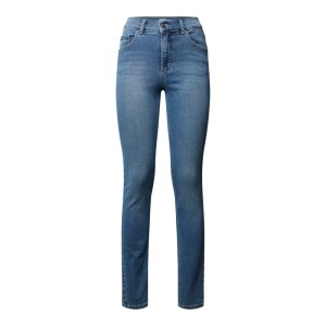 Jeansy o kroju skinny fit z naszywką z logo