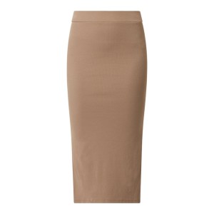 Spódnica midi o prążkowanej fakturze